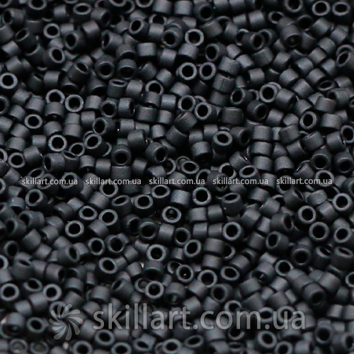 Бисер DB-310 Miyuki Delica Beads 11/0 (матовый, черный)